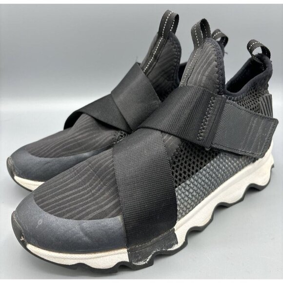 Sorel Kinetic Black‎ Mesh Sneakers Womens 7.5 Casual Athleisure - Picture 1 of 7